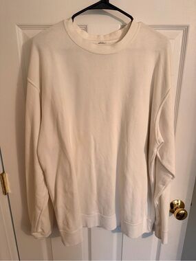 Men's Crewneck Sweater in Off-White